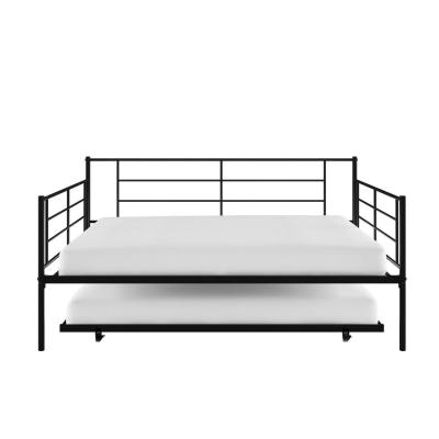 China Cheap Bedroom Furniture Manufacturer Storage IYANEN King Size Sofa Bottom Wheels Bed Double Multifunctional Platform Bunk Steel Storage Bed for sale