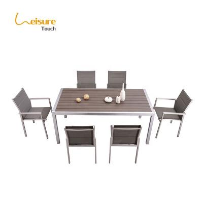 China New Modern Concepts Garden Furniture Table Chairs Outdoor Patio Dining Sets For Sale for sale