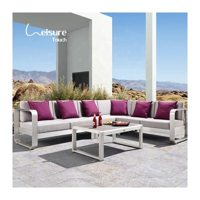 China Modern Bistros Modern Modular Sectional Sofa Set Muebles Outdoor Outdoor Patio Furniture for sale