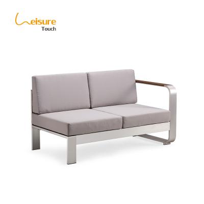 China Double Seat Modern Modern Garden Aluminum Outdoor Sofa For Sale for sale