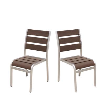 China Outdoor hotel/garden/outdoor/beach/pool/patio chair luxury plastic wooden metal garden furniture with garden table for sale