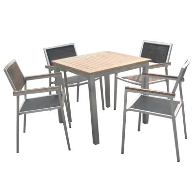 China Garden Set Aluminum Dining And Table Powder Coating Chiair for sale