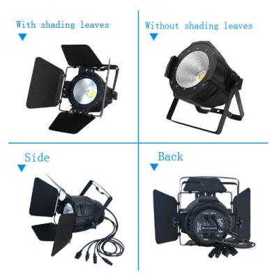 China Warm/cold white led theme park led stage lighting dmx cob 100w led par light for sale