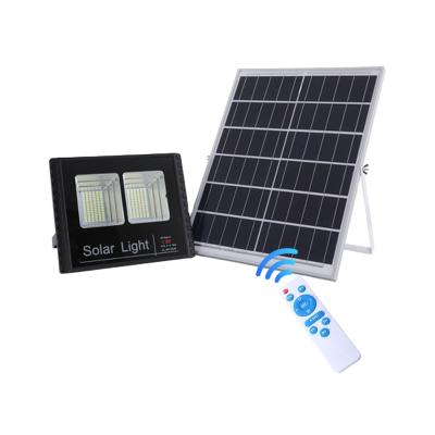 China Garden Body Aluminum Road Way Lamp 300w Heavy Duty Solar Led Flood Light With Solar Panel for sale