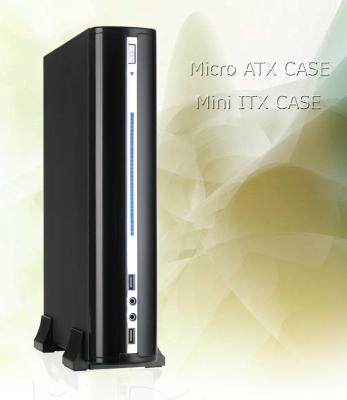 China Mini Computer Cabinets , 0.6mm Thickness SECC Micro ATX Case for sale