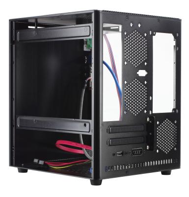 China Cube Design Mini Computer Cabinets , Aluminum Mini ITX Case for sale