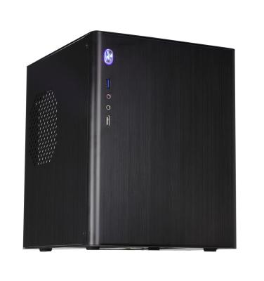 China Vertical Black Mini ITX Micro ATX Case , Dust Free Mini ITX Aluminum Case for sale