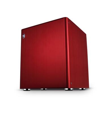 China Red Dust-Proof Mini ITX Micro ATX Case Aluminum With 2 Expansion Slots for sale