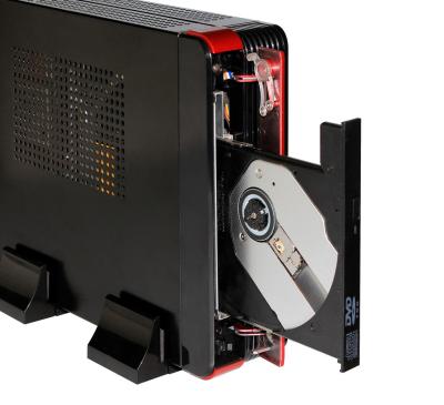 China Black / Red Desktop Case and ITX Computer Case for sale