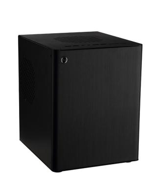 China Black Aluminum Mini ITX Micro ATX Case With High Speed Data Transmission for sale