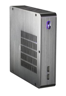 China Silver Lightweight Thin Client Cases Aluminum Mini ITX For Desktop Computer for sale