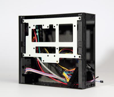 China Black Steel Mini ITX Computer Case With Power Supply , CE RoHS Approved for sale