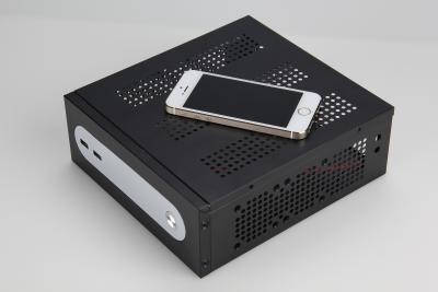 China Black / Silver Steel Computer Case 2.5 HDD / 3.5 HDD For Mini ITX Motherboard for sale