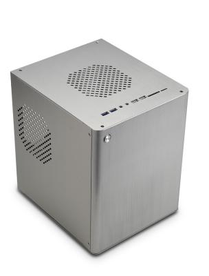 China Cube Aluminum Mini ITX Micro ATX Case HTPC Case With Fan Expansion Slots for sale