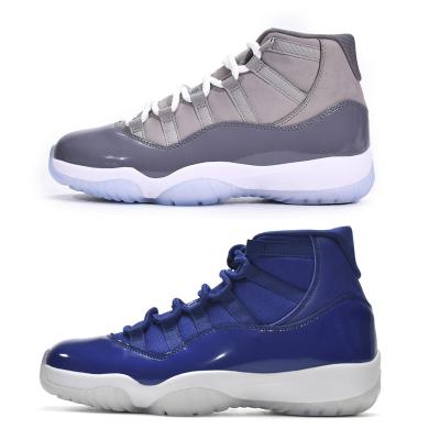 China High Top Basketball Shoes High Quality Gray Midnight Navy Wholesale Mens Basketball Shoes Basketball Shoes 11 Retro 11s White Bred 2019 Sports Casual Sneakers for sale