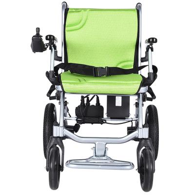 China Aluminum alloy factory price light portable foldable electric wheelchair for the disabled for sale