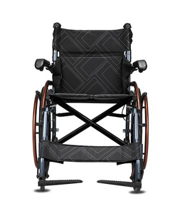 China 2022 Best Selling Portable Wheelchair Amazon Hospital Best Magnesium Alloy Ultralight Manual Frame Foldable Manual Wheelchair for sale