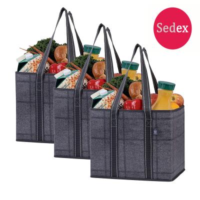 China Large Sustainable Durable Foldable Shopping Bag Fabric Packaging Non Woven Storage Box for sale