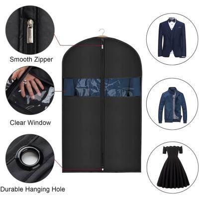 China SEDEX Foldable Business Suit Travel Folding Nonwoven Garment Bags Large For Woven Suits Bags for sale