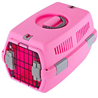 China Wholesale Breathable Portable Airline Approved Outdoor Travel Luxury Colored Plastic Box Houses Dog Pet Cages, Carriers for sale