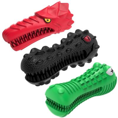 China Viable Indestructible Rubber Squeaky Toothbrush Pet Dental Care Dog Chew Toys Aggressive Dog Toy for sale