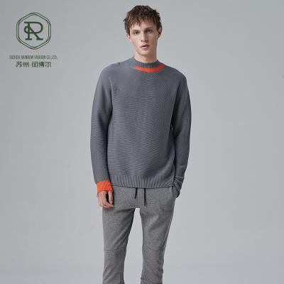 China Anti-Wrinkle 2/48 100% Breathable Rws Wool Winter Crewnecks Custom Style Sport Knitted Mens Sweater For Men for sale