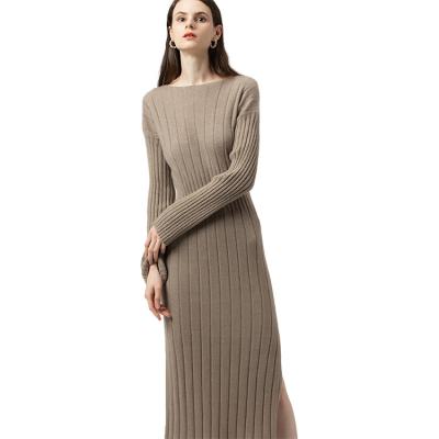 China NEW VIABLE CASHERE Winter Cashmere Sweater 100% Long Sweater Women Bottoming Cashmere Knitted Dress for sale