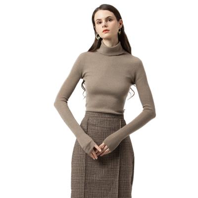 China 100% Cashmere VIABLE Seamless Whole Garment Cashmere Knitwear Sweater Turtle Neck Basic Sweater for sale