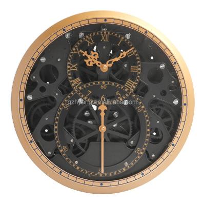 China Plastic+Quartz Mechanical Movement Mktime Gear Wall Clock With Factory Design Patent For Modern Design for sale