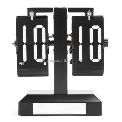 China Modern 20 Years Manufacturer Patented Flip Decorative Desk Clock With Led Light for sale