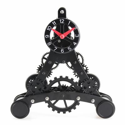 China Mktime Best Selling Time Metal Mini Eiffel Tower Gear Desk Clock Decoration And Clocks Cool Digital Desk Clock for sale