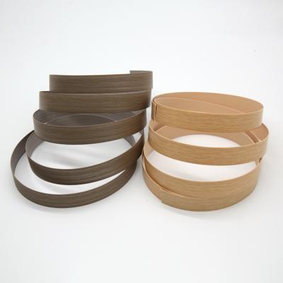 China Melamine Furniture Edge Tape PVC Dark Edging Wood Tape for sale