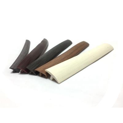 China Furniture Plastic PVC T Shape Dark Edging T Profile Plastic Edging Strips for sale