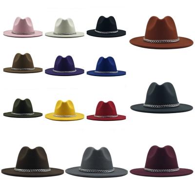 China Easy to install and remove 2021 New Arrivals Panama Hat Women Felted Hat Unisex Felted Hat Hats Custom Felted Hat Wholesale for sale