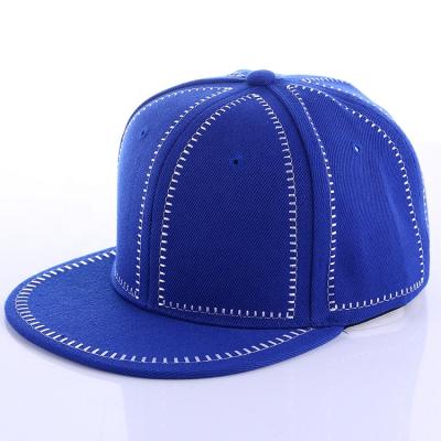 China OEM 3d embroidery logo 6 panel custom acrylic hip hop flat brim snapback hats hat for sale