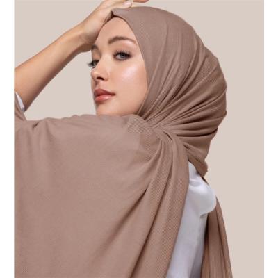 China 2021 New Bamboo Hijab Hijab Women Scarf Tank Top Custom Ribbed Soft Lightweight Stretch Wraps Cotton Tank Top Scarf Women for sale