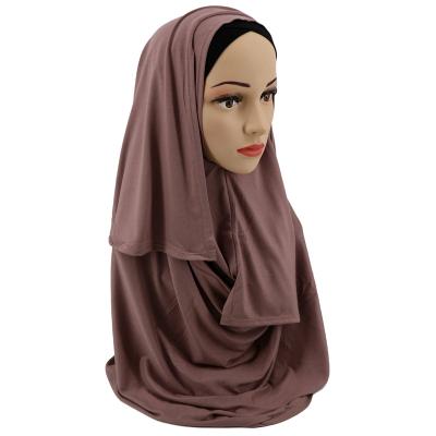 China Wholesale custom made comfortable muslim instant shawl cotton voile hijab scarf solid color hijab tank top scarf for sale