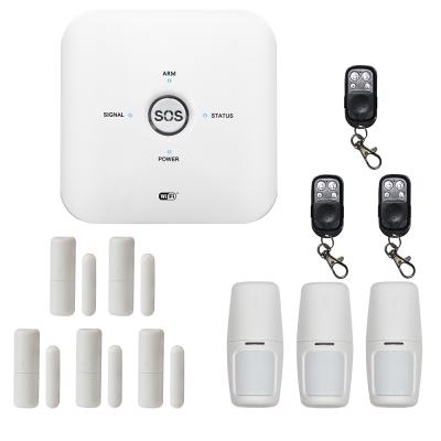 China Hot 2019 TUYA WIFI+GSM+APP Control Alarm With TUYA Camera DIY System Smart Home Security WL-JT-10GDT for sale