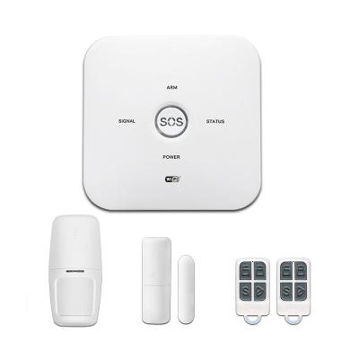 China New ABS Tuya WIFI+GSM Home Alarm System with TUYA WL-JT-72F4 WL-JT-10F4 WL-JT-102S Camera for sale