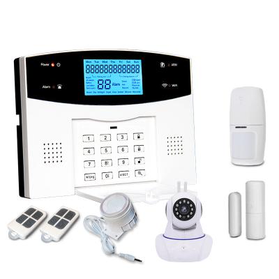 China ABS Security Home Alarm GSM+PSTN+WIFI Surveillance Alarm System Support Wireless Camera for sale