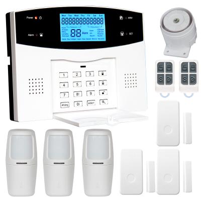 China Low Battery Remind Function Factory Price Passed CE/ROHS Press Keypad GSM+PSTN+WIFI Alarm System With CO Leak Detector for sale