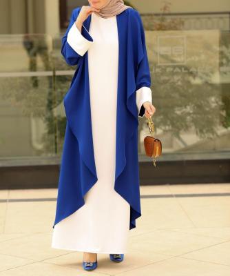 China New style muslimah clothing faux-two piece korean style islamic modern casual elegant morocco kimono mum fashion arabic prom dresses for sale