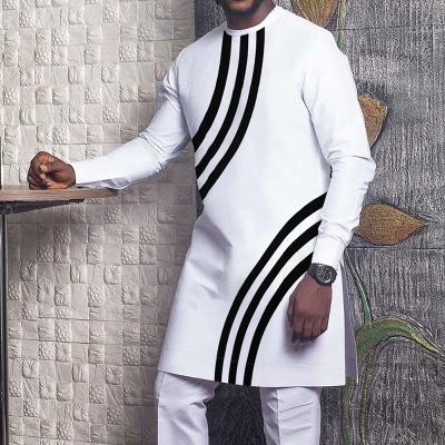 China Polyester Round Neck With Multiple Colors Formal African Style Dress Designs For Men's Clothing for sale