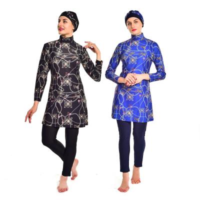 China Quick Dry Fabric 3pcs Plus Size Mature Modest Islamic Muslim Muslim Swimwear Cover Up for sale