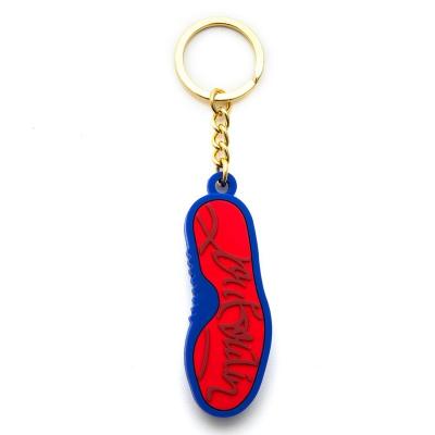 China Promotion Gift PVC 3d Shoe Shape Fashion Customized Key Chain for sale