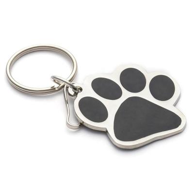 China Wholesale Dog Foot Hotel Promotion Gift Factory Key Chain With Printing Logo for sale