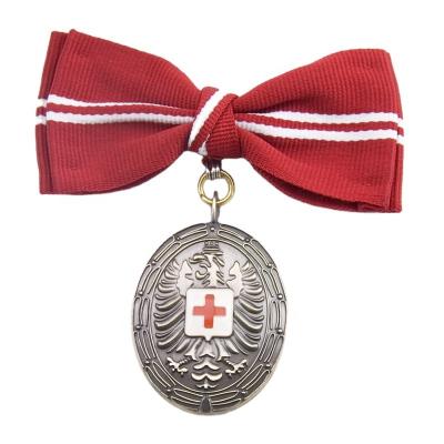 China Europe Customized Zinc Alloy Metal Red Cross Membership Honor Gold Medals For Sports for sale