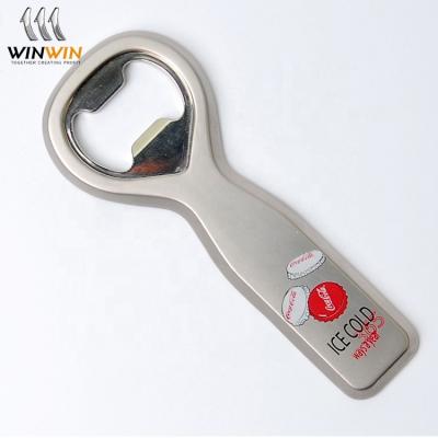 China Sustainable Custom Zinc Alloy Zinc Alloy Die Casting Flat 2d Bottle Opener for sale