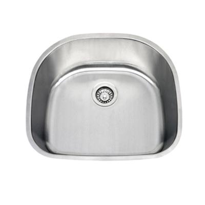 China Without Faucet Pressed Stainless Steel Sink, American Style Kitchen Sink, Single Bowl Sink Sharp #2421 D, Made in Malaysia for sale