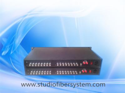 China OEM 16CH HD/3G SDI to fiber converter,16CH SDI signals transmission over 1 fiber for broadcast or CCTV system for sale